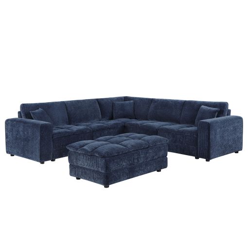 Morey Retro Inspired Modular Sectional