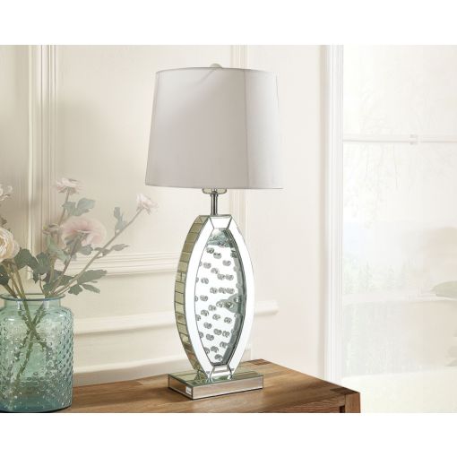 Neville Crystal Mirrored Table Lamp