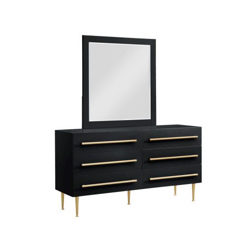 Nina Black Lacquer Dresser