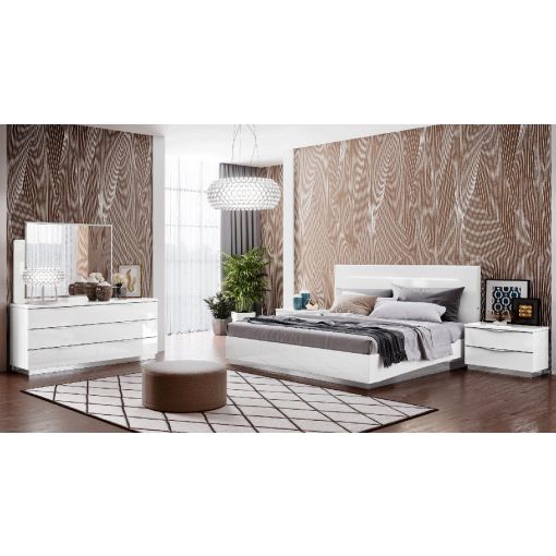 Onda Legno White 6-Piece Bedroom Set