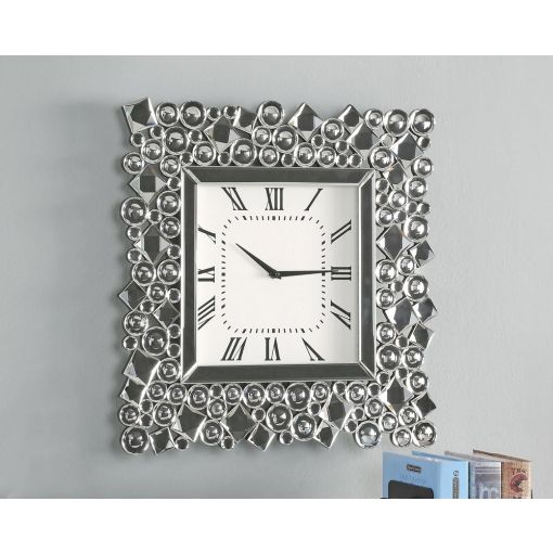 Storm Mirrored Wall Clock