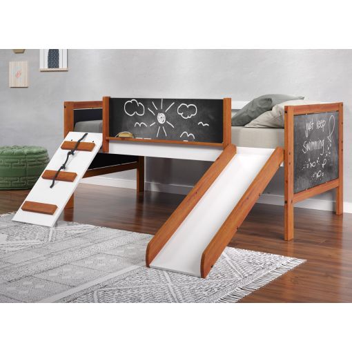 Playtime Twin Loft Bed With Slide