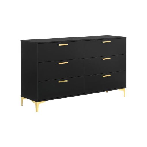 Raina Black Finish Dresser