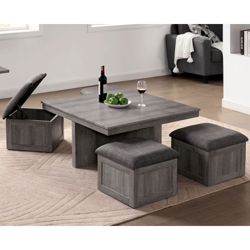 Seto Coffee Table With Stools