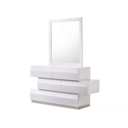 Spain White Lacquer Modern Dresser