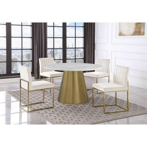 Townsend Dining Table With Gold Base