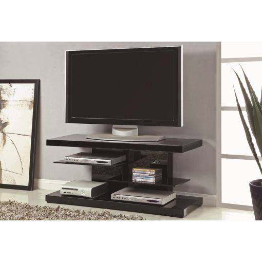 Zeke Black Lacquer Finish TV Stand