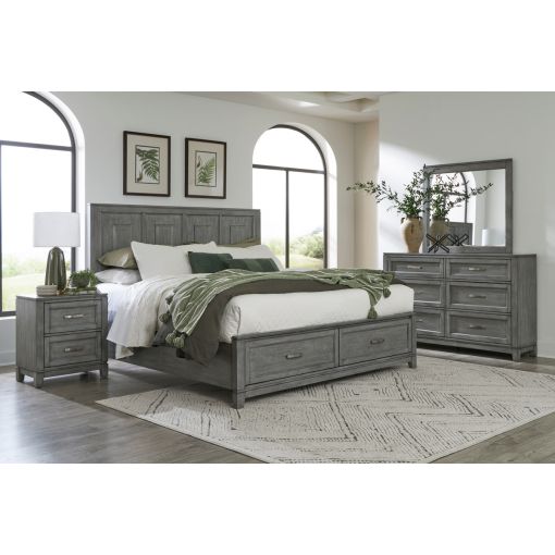 Walter Rustic Grey Bedroom Set