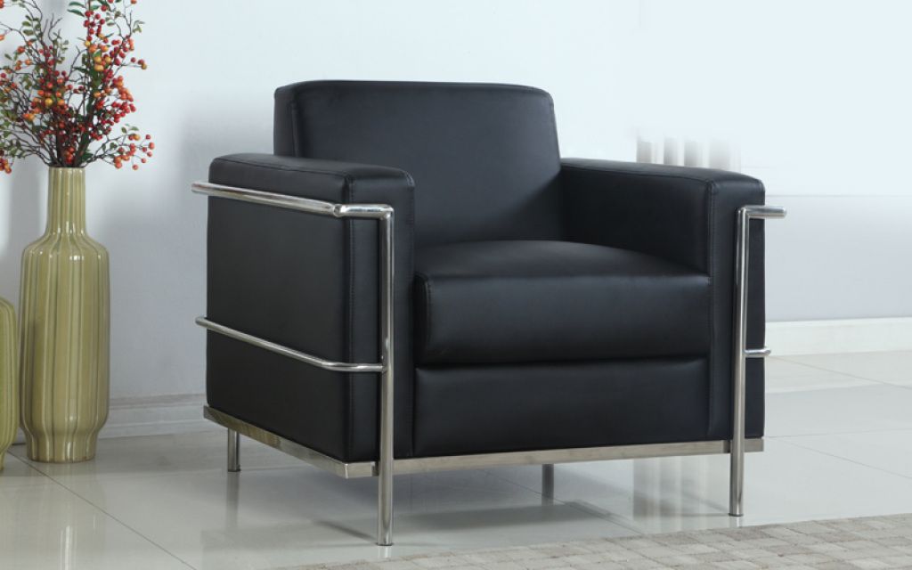 Chrome accent chair best sale