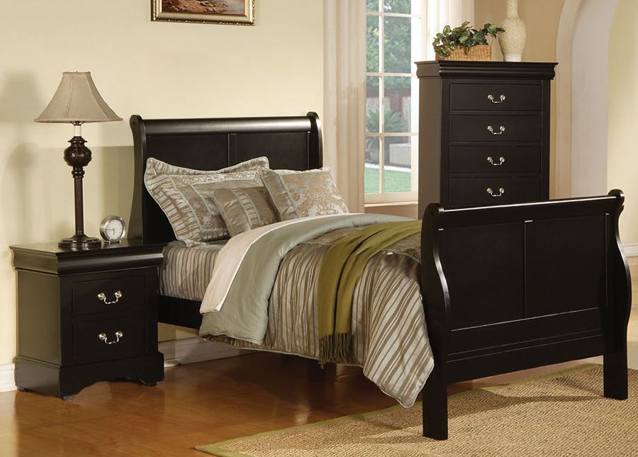 Louis Phillipe Black Youth Bed