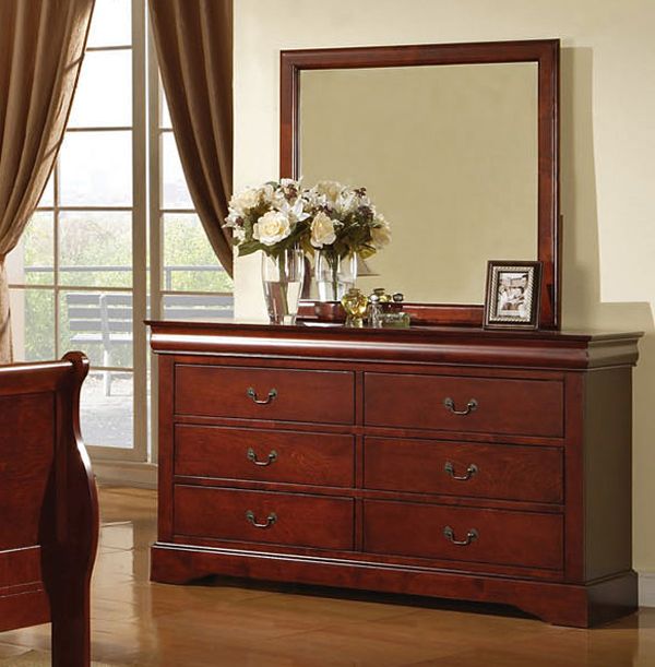 Louis Phillipe Cherry Finish Dresser