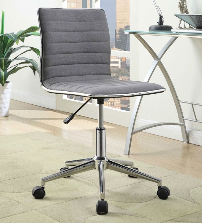 Hudson Grey Fabric Office Chair
