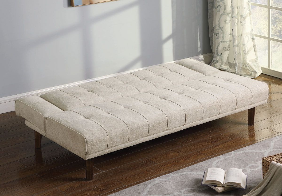 Abram Beige Fabric Futon