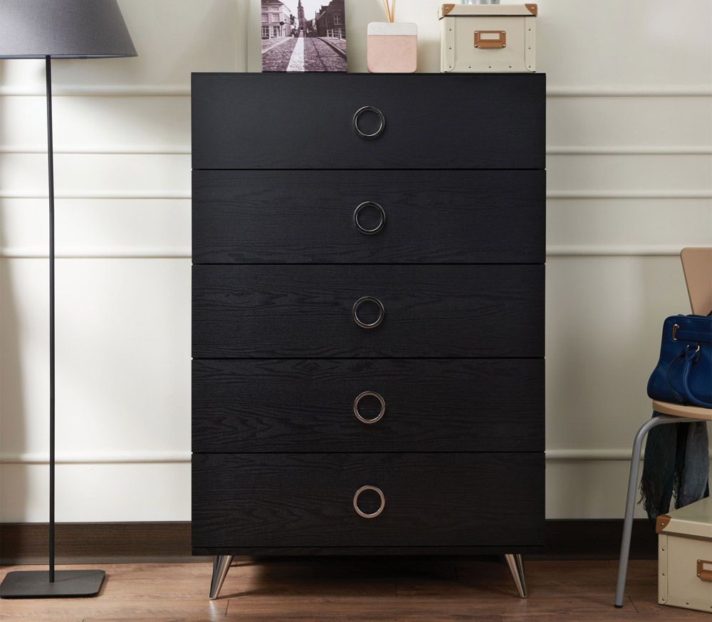 Adair Black Finish Chest