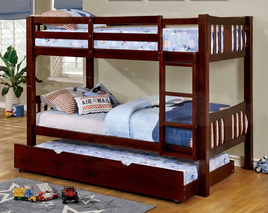 Adam Dark Brown Twin Over Twin Bunkbed