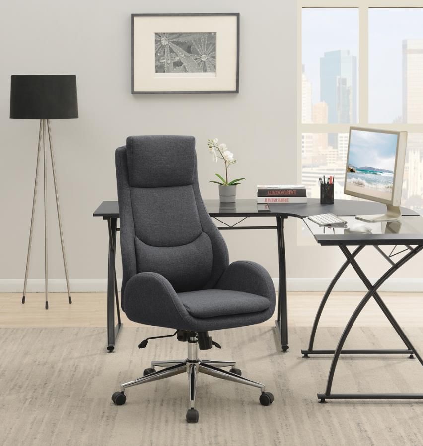 Adrienne Grey Fabric Office Chair


