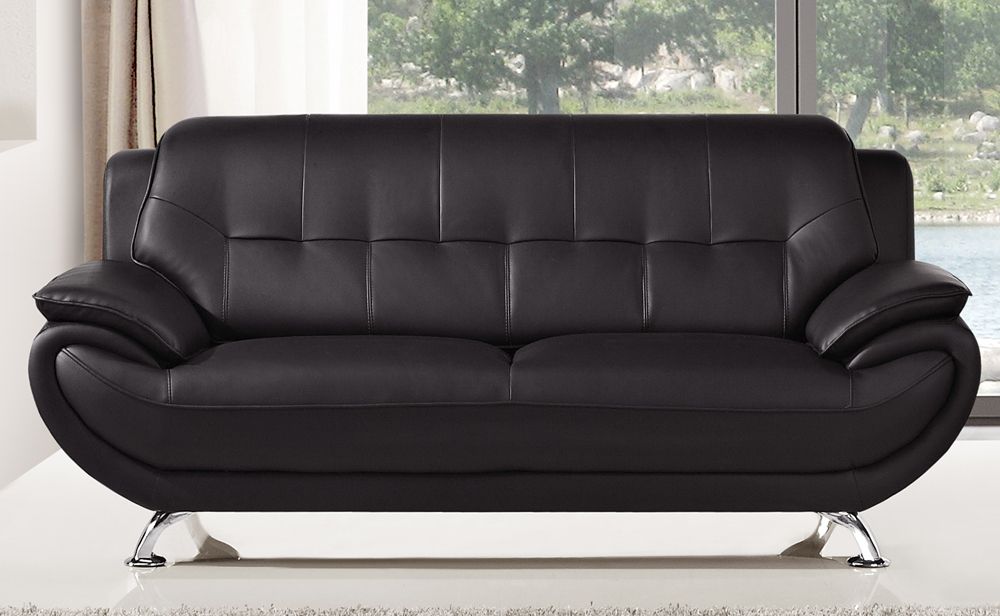 Sabina Black Leather Sofa,Sabina Black Leather Chair,Sabina Black Leather Sofa Set