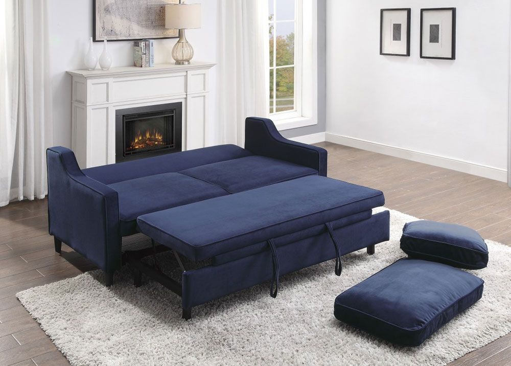 Albert Navy Loveseat Sleeper