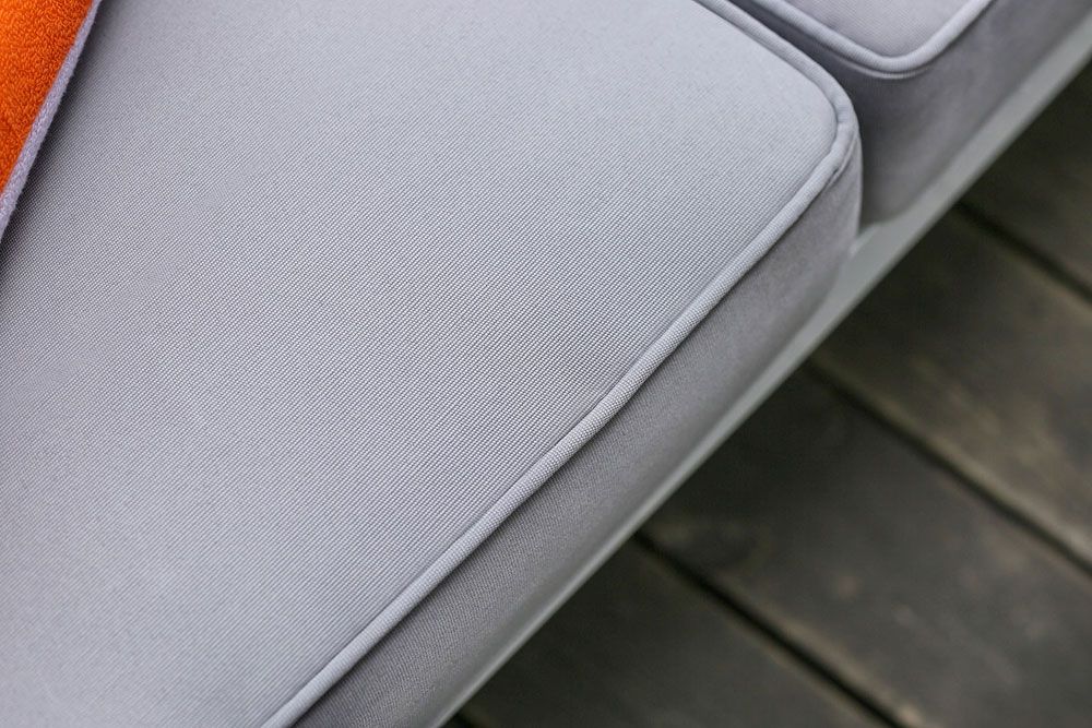Aldora Outdoor Sectional Grey Fabric