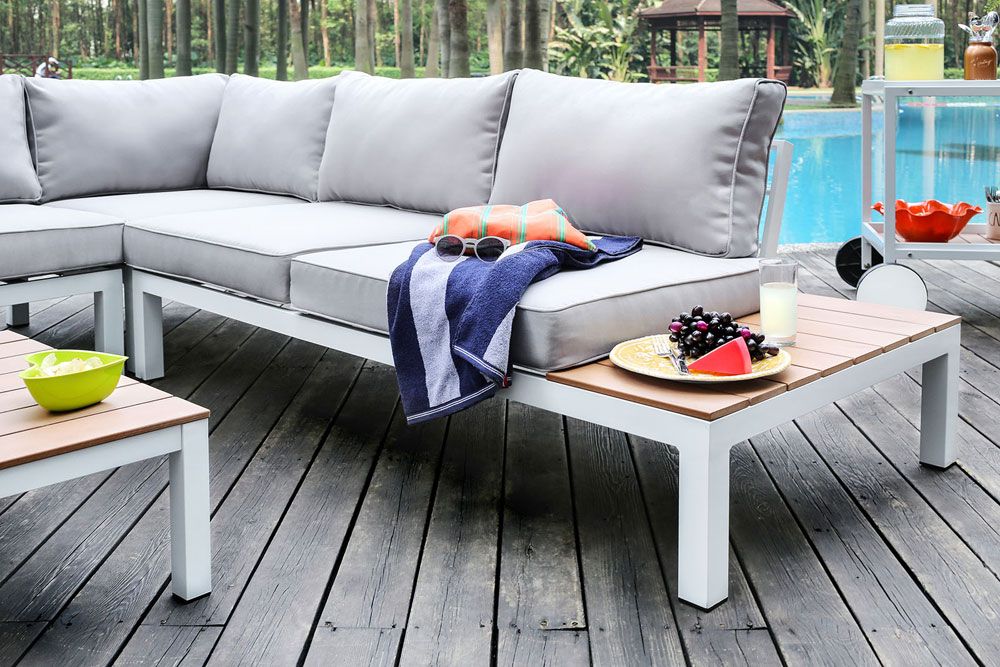 Aldora Outdoor Sectional End Table