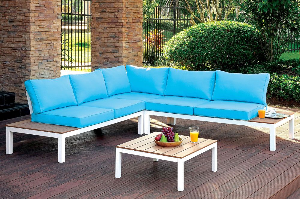 Aldora Outdoor Sectional With Tables