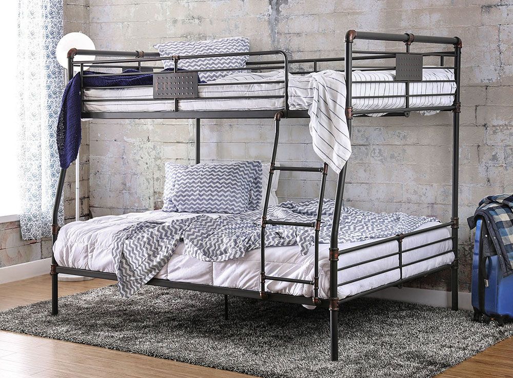 Adelyn Industrial Style Full Over Queen Bunkbed
