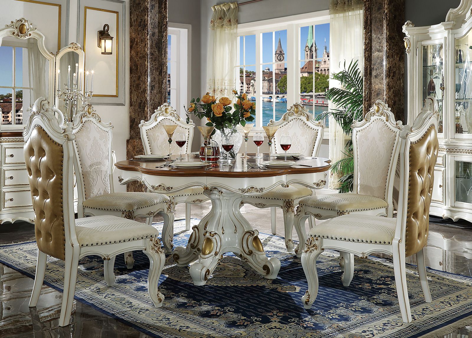 Alexandra Round Dining Table Set