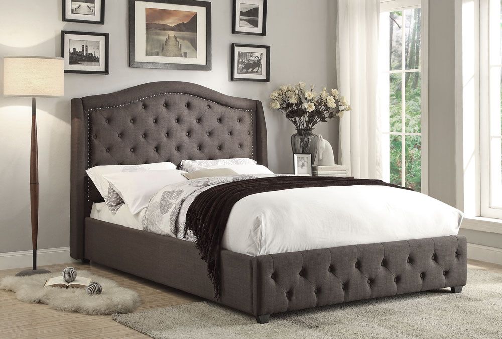 Alison Tufted Fabric Bed