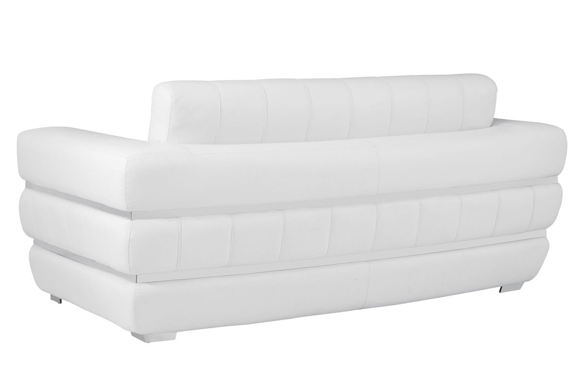 Allison White Loveseat Back