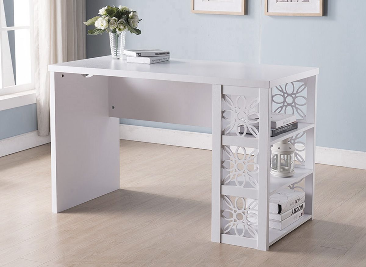 Altha Desk With Floral Design