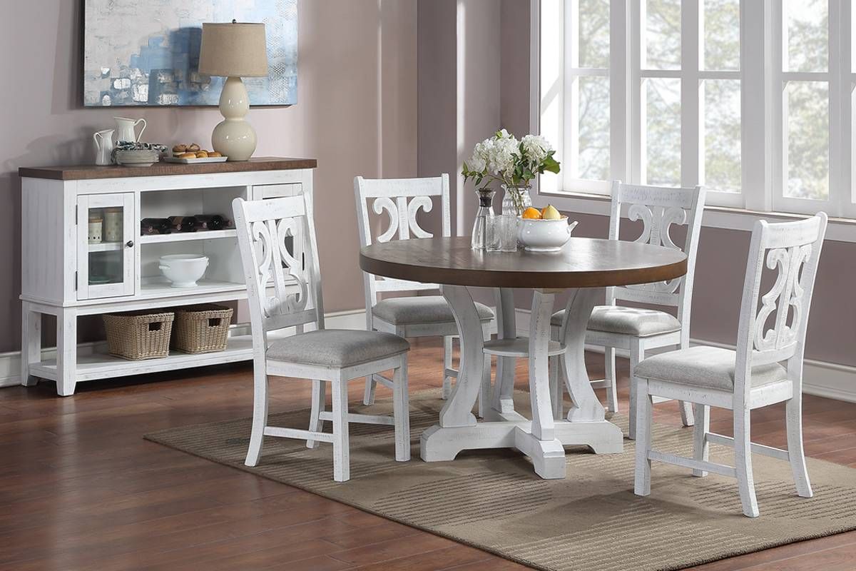 Angie 5-Piece Round Table Set