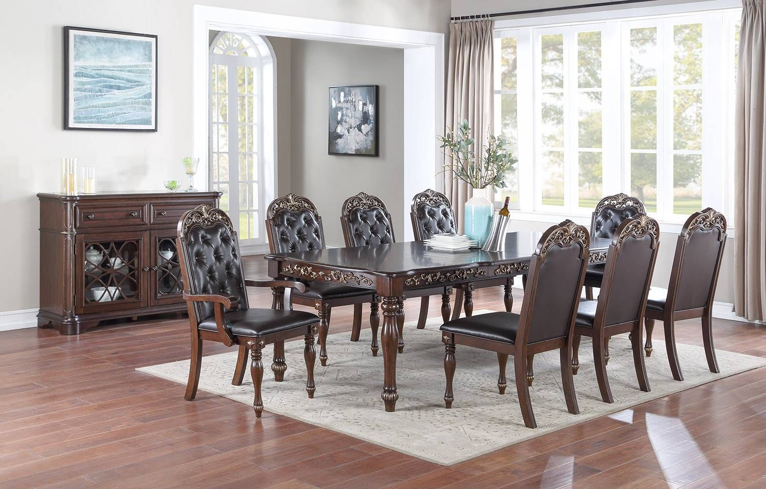 Anika Formal Large Dining Table Set