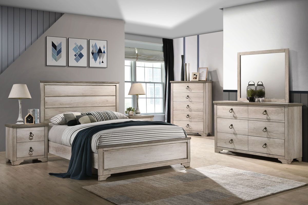 Antalya Transitional Style Bed Collection