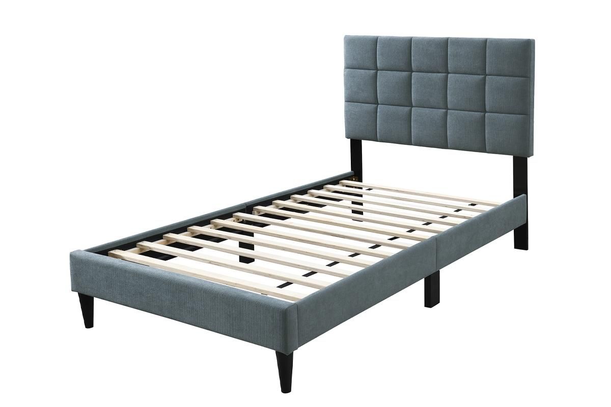 Aris Grey Linen Bed