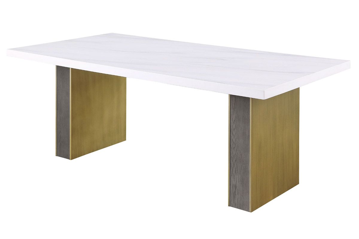 Armada Cultured Carrara Marble Dining Table