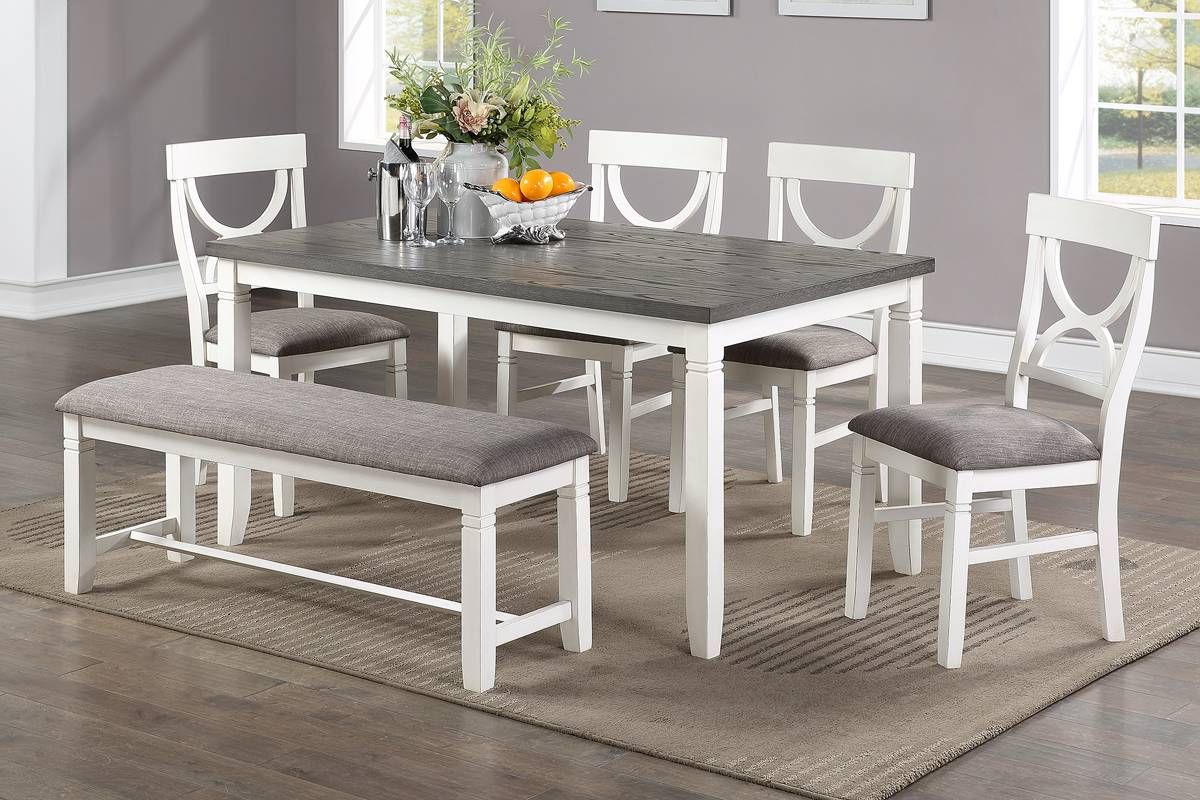 Armus 6-Piece Dining Table Set With Bench