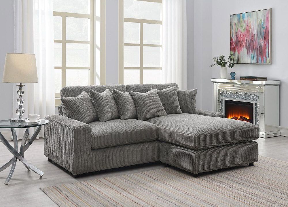 Corduroy sectional sofa on sale with chaise