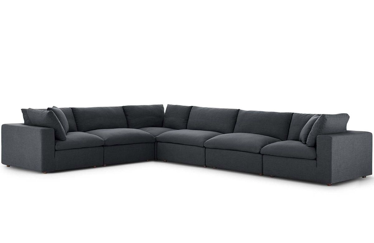 Arvada Grey 6-Piece Modular Sectional