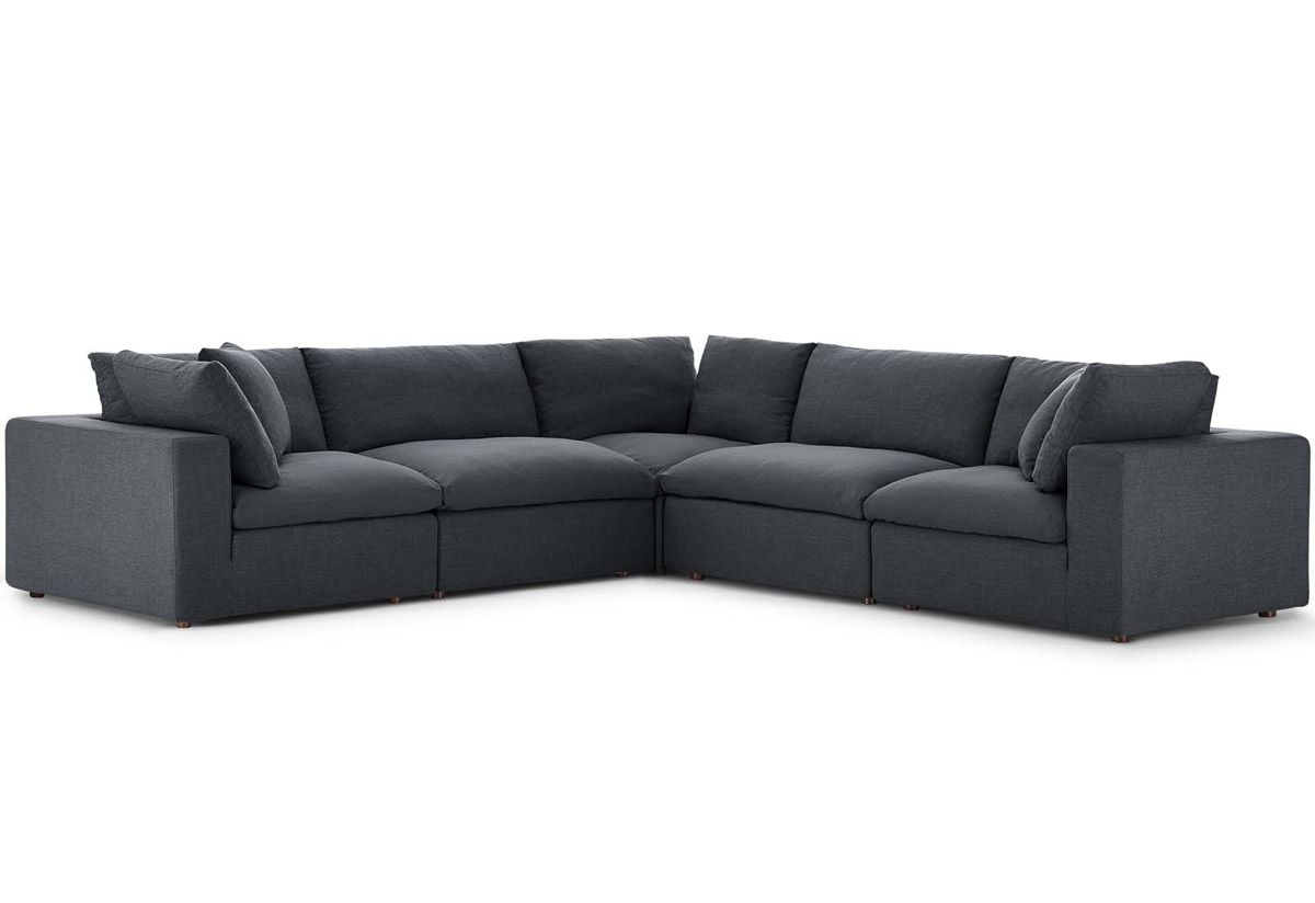 Arvada Grey 5-Piece Modular Sectional