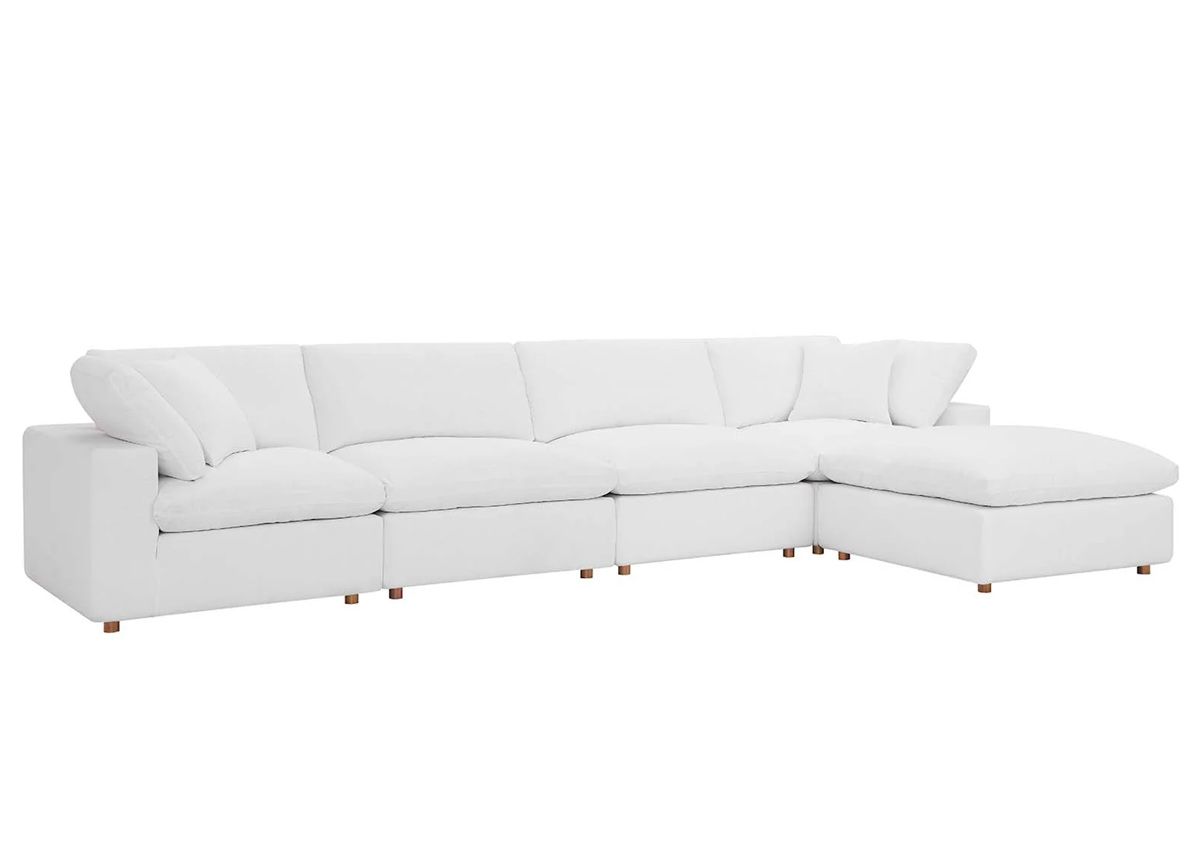 Arvada White Modular Sectional Setup 1