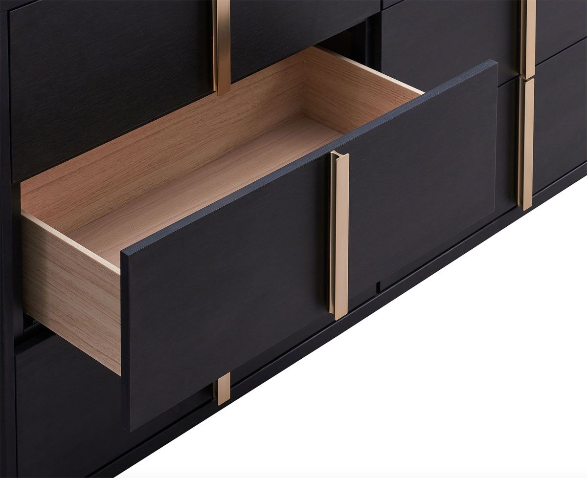 Astrid Black Dresser Drawer