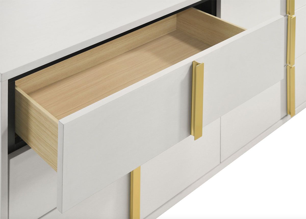 Astrid White Dresser Drawer