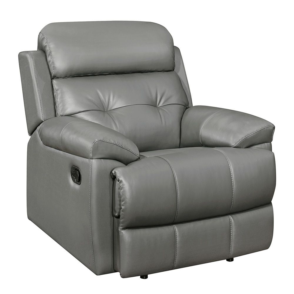 Astronaut Grey Leather Recliner Chair