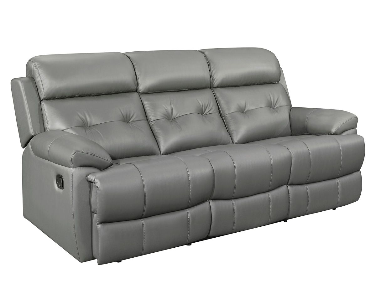 Astronaut Grey Leather Recliner Sofa
