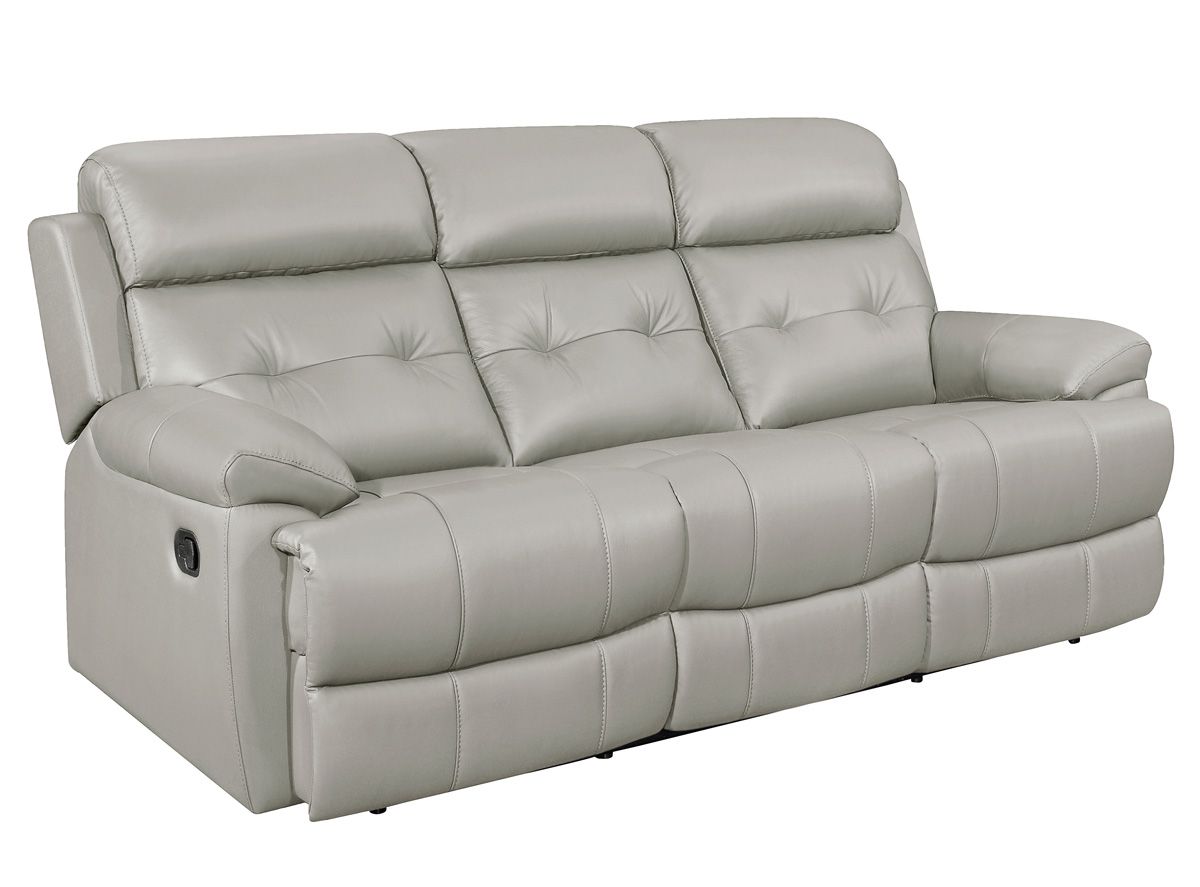 Astronaut Silver Leather Recliner Sofa