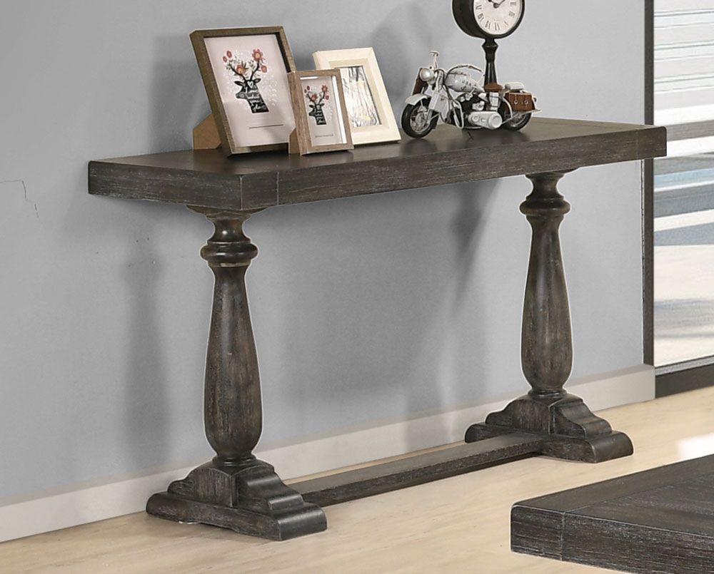 Avondale Sofa Table Rustic Grey Finish