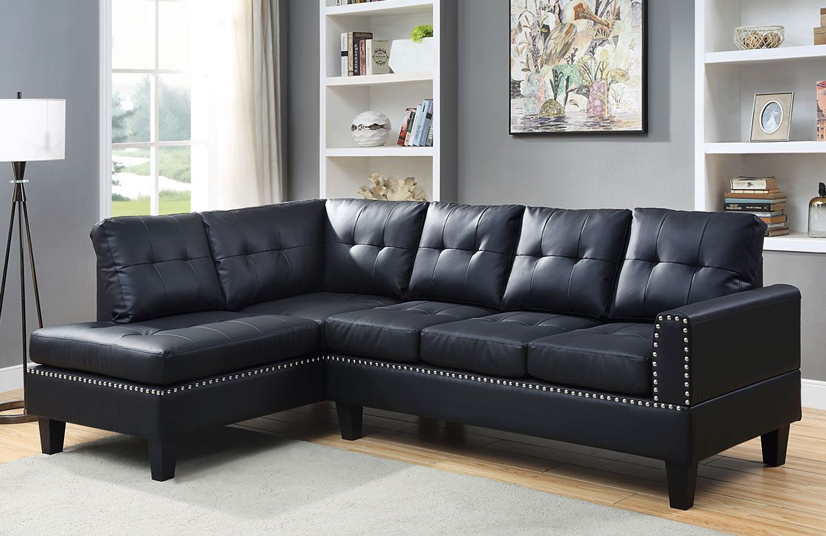 Bailey Modern Leather Sectional Sofa