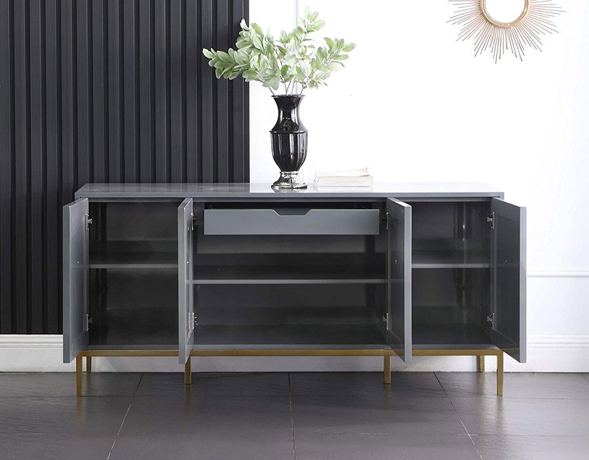 Baize Grey and Gold Server Storage