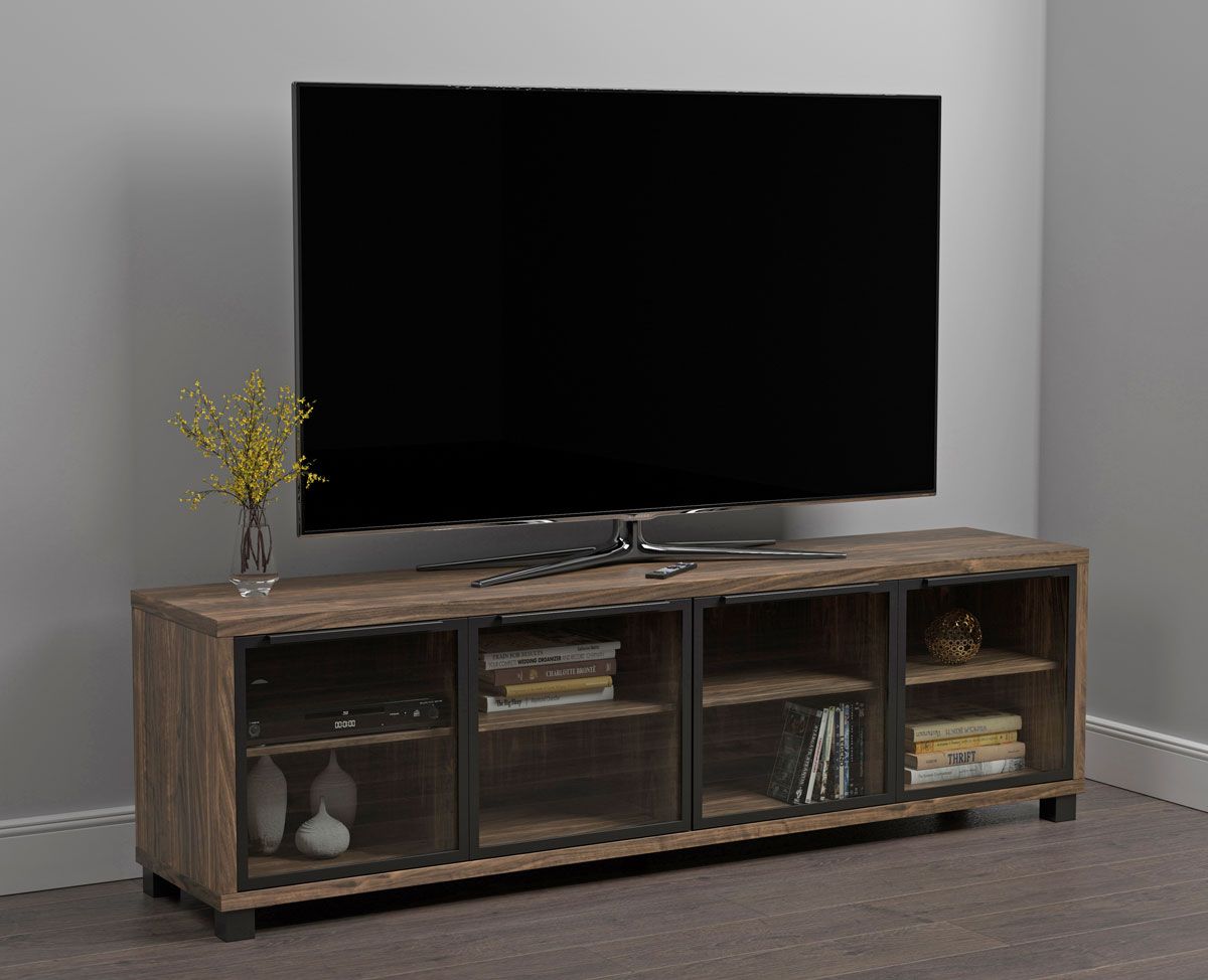 Bandera Walnut Finish Large TV Stand