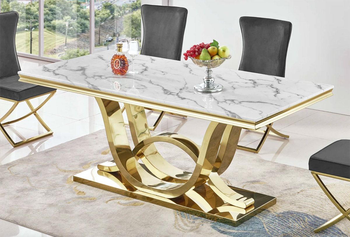 Baristo Marble Top Dining Table